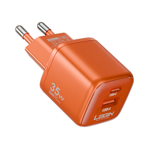 Login L-413 GaNGo 35W GaN Dual Port Charger with Lightning Cable