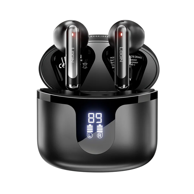 Login L-216 Drake ANC wireless earbuds with digital display, among the best earbuds in Pakistan