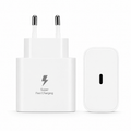 Samsung style 25W USB-C super fast charger, white, EU plug