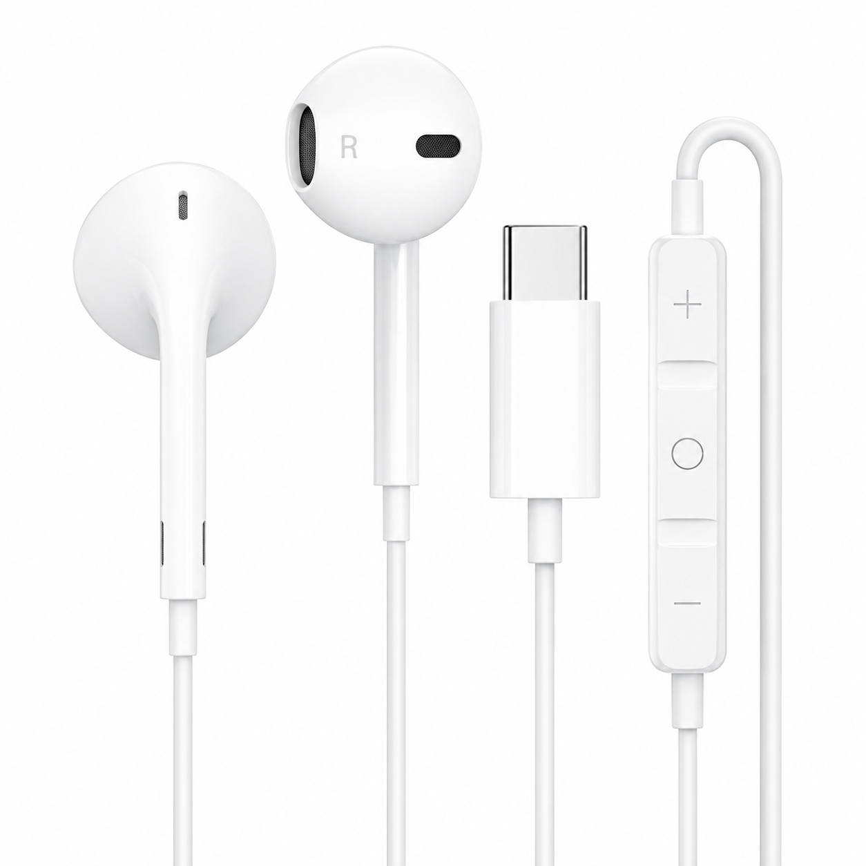 Apple Earphone with USB-C Connector - Wired Earphones for iPhone 15 & iPad