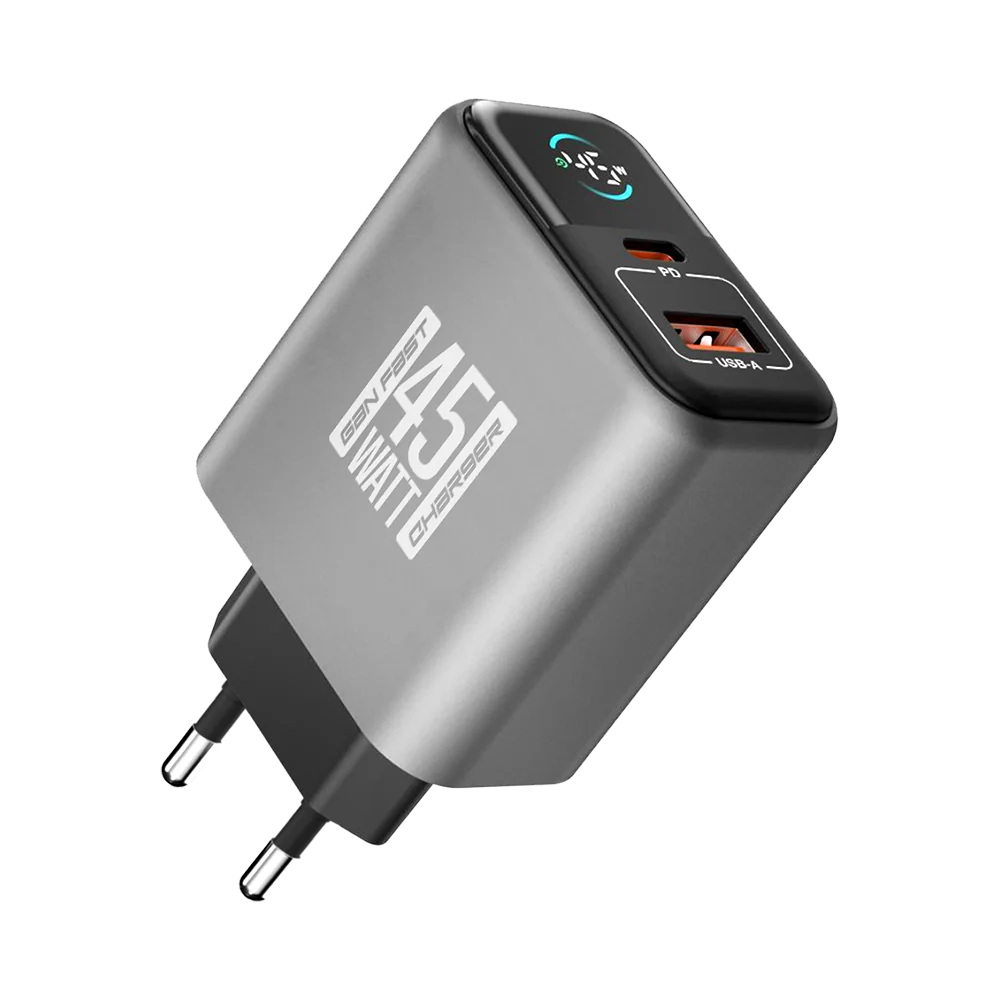 Login L-414 Thunder Bolt 45W GaN charger with digital display