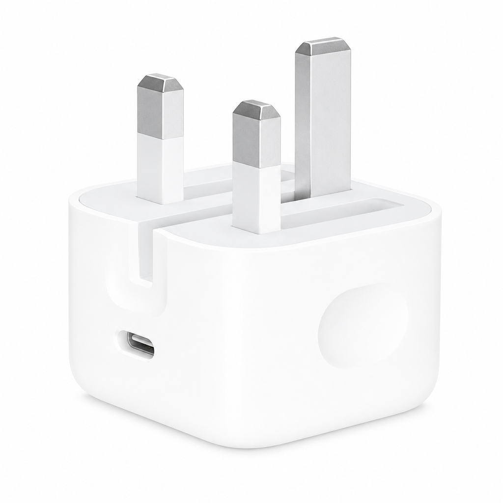 Apple 20W USB-C Power Adapter – Fast Charging UK Plug | iPhone Charger Head