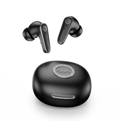 Faster Futura AI-200 wireless earbuds with compact round case