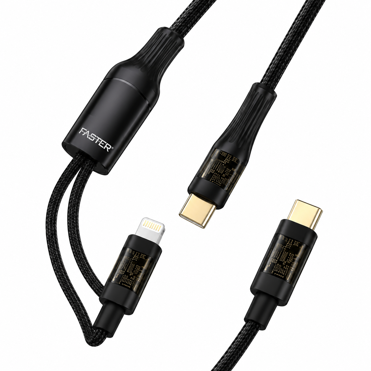 Faster D6 Pro Braided Data Cable