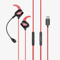 Faster GH-1C Type-C gaming in-ear earphones with detachable boom mic
