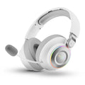 Faster Straygos white wireless gaming headset with RGB light rings