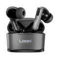 Login L-218 Elan ANC wireless earbuds with gunmetal metal case
