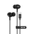 Login L-310 Music Type-C wired earphones with mic, black