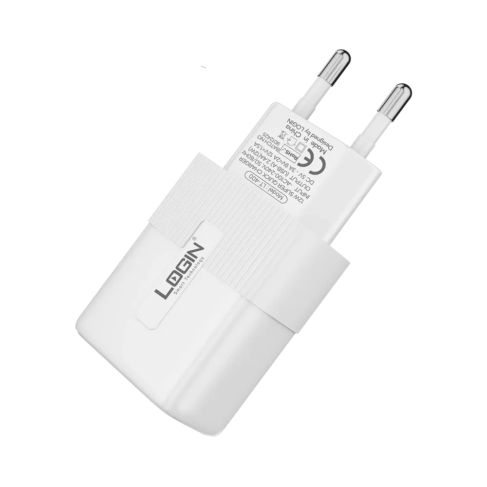 Login L-400 Quick Power USB-C Wall Charger 2.4A