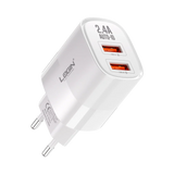 Login L-402 Dual USB Auto-ID Charger, 2.4A / 12W