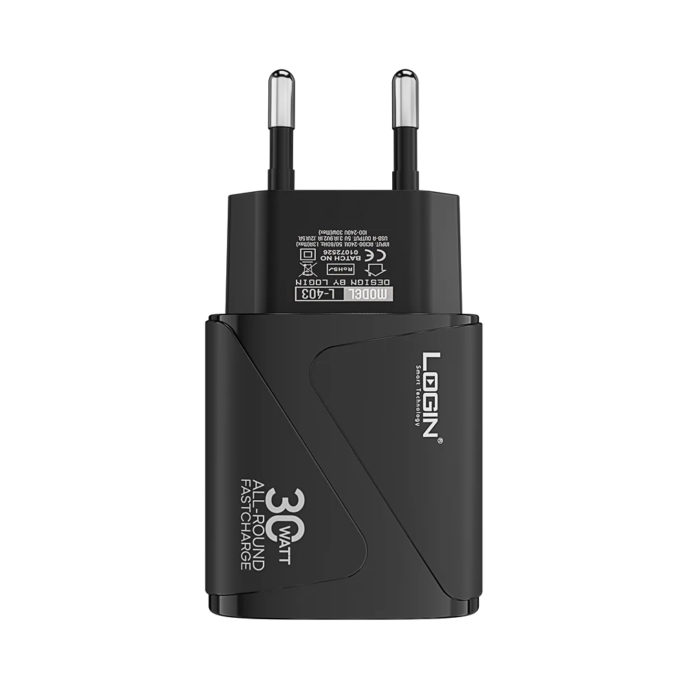 Login L-403 Al-Round 30W Fast Charger