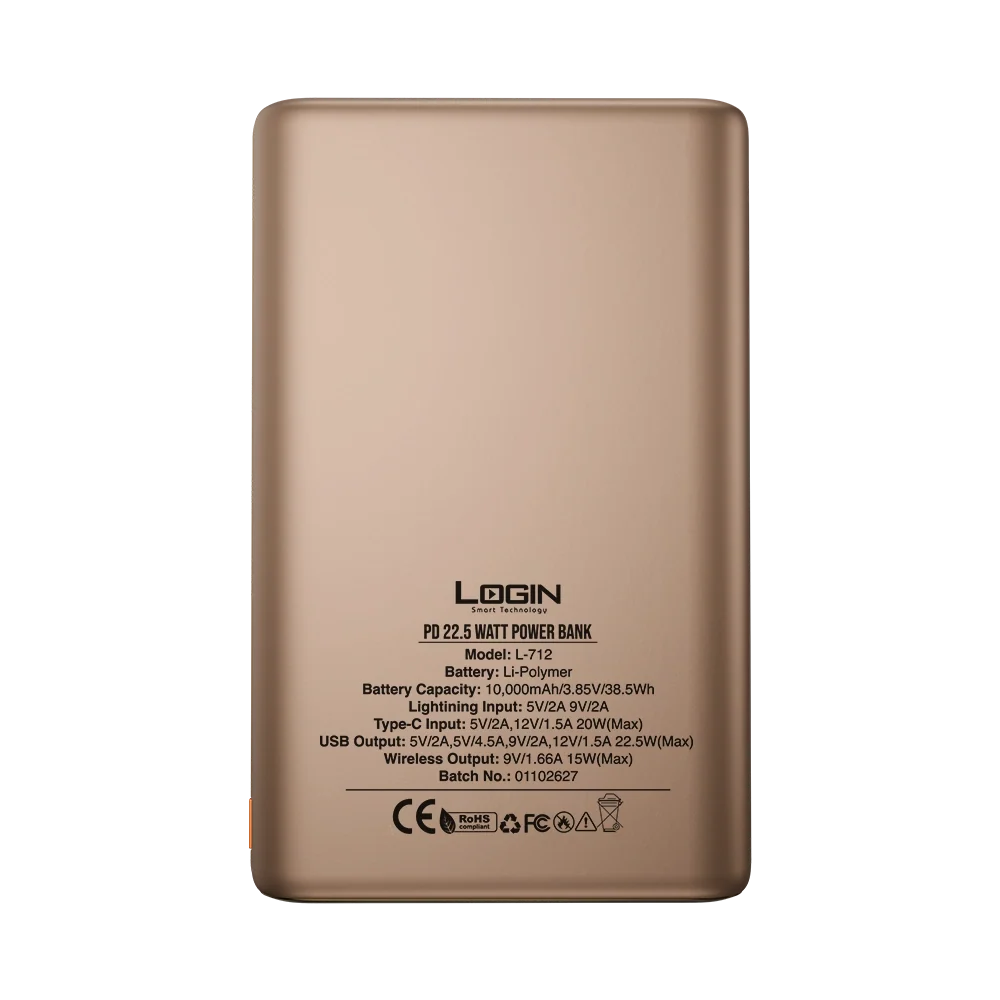 Login L-712 MagUp Magnetic Wireless Powerbank