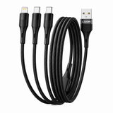 Login L-909 3-in-1 Charging Cable, Lightning, USB-C and Micro USB