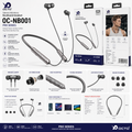 OCTO OC-NB001 Pro ENC Bluetooth neckband with magnetic earbuds