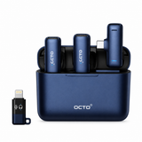 OCTO OC-WM001 Pro Duo Wireless Microphone ANC, 20H Battery, USB-C and Lightning
