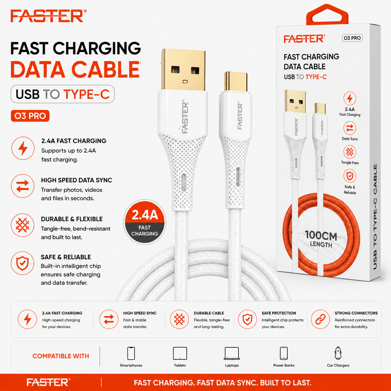 Faster O3 Pro Ultra Soft Lightning Cable