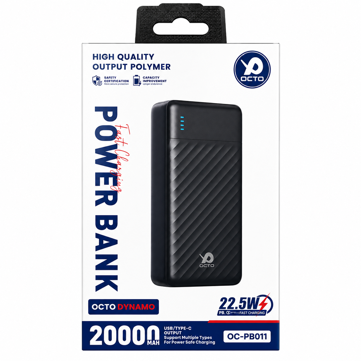 OCTO Dynamo OC-PB011 Powerbank, 20000mAh