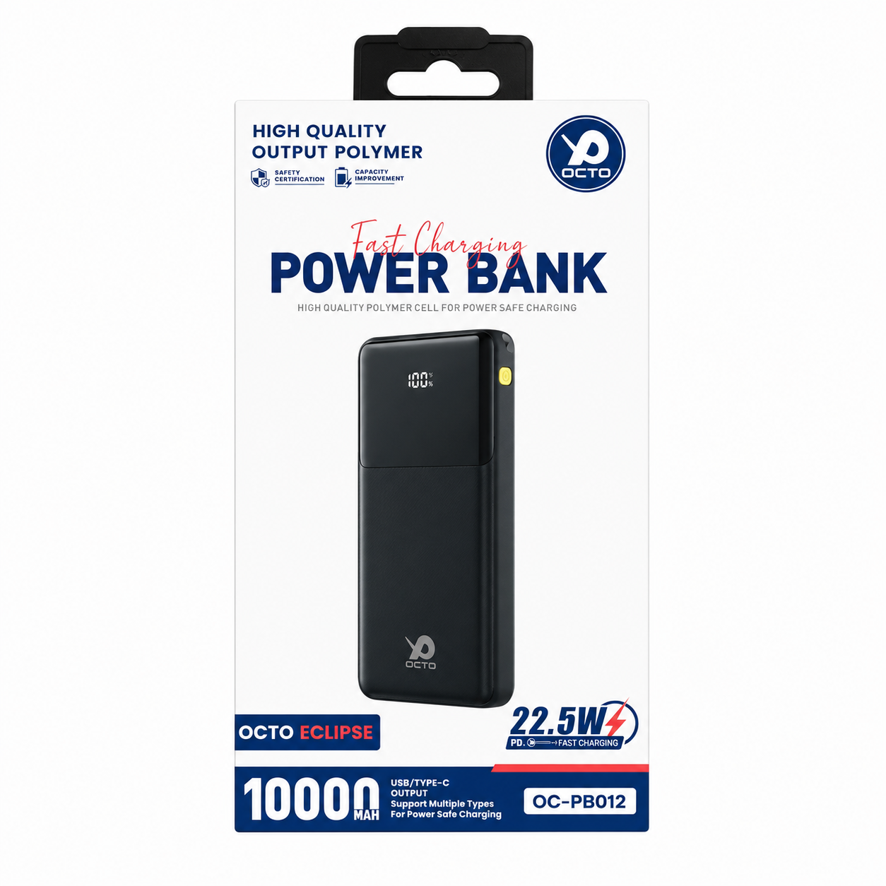 OCTO Eclipse 10000mAh Fast Charging Power Bank – OC-PB012