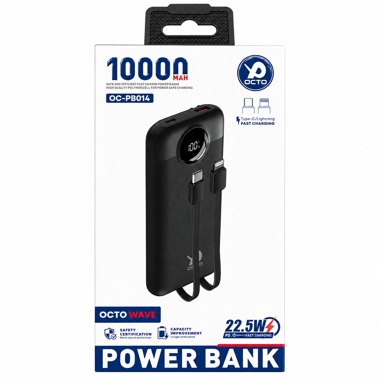 OCTO Wave OC-PB014 Powerbank, 10000mAh