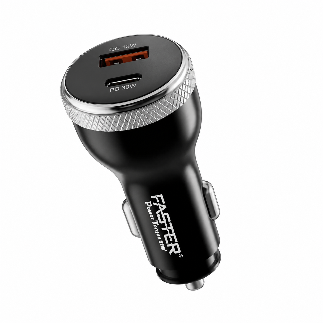Faster PD-C10 Power Torque 51W Super Fast Car Charger,