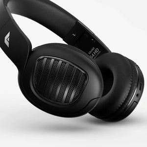 Faster S4 HD Over Ear Wireless Headphones with Aux, Matte Black